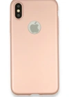 Newface iPhone X Kılıf First Silikon - Rose Gold