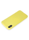 Newface iPhone X Kılıf First Silikon - Sarı