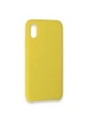 Newface iPhone X Kılıf Lansman Legant Silikon - Sarı