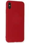 Newface iPhone X Kılıf Nano içi Kadife Silikon - Kırmızı