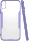 Newface iPhone X Kılıf Platin Silikon - Lila