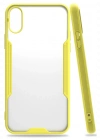 Newface iPhone X Kılıf Platin Silikon - Sarı