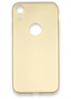 Newface iPhone XR Kılıf First Silikon - Gold