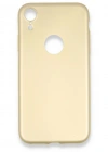 Newface iPhone XR Kılıf First Silikon - Gold