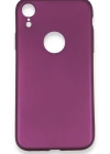 Newface iPhone XR Kılıf First Silikon - Mürdüm