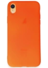 Newface iPhone XR Kılıf First Silikon - Parlak Turuncu