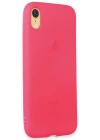 Newface iPhone XR Kılıf First Silikon - Pembe