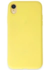 Newface iPhone XR Kılıf First Silikon - Sarı