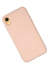 Newface iPhone XR Kılıf Nano içi Kadife Silikon - Pudra