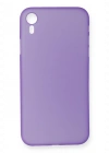 Newface iPhone XR Kılıf PP Ultra İnce Kapak - Mor