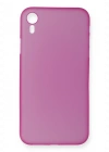 Newface iPhone XR Kılıf PP Ultra İnce Kapak - Pembe