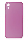 Newface iPhone XR Kılıf PP Ultra İnce Kapak - Pembe