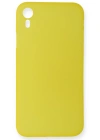 Newface iPhone XR Kılıf PP Ultra İnce Kapak - Sarı