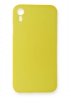 Newface iPhone XR Kılıf PP Ultra İnce Kapak - Sarı
