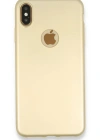 Newface iPhone XS Max Kılıf First Silikon - Gold