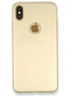 Newface iPhone XS Max Kılıf First Silikon - Gold