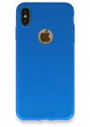Newface iPhone XS Max Kılıf First Silikon - Mavi