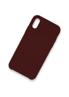 Newface iPhone XS Max Kılıf Lansman Legant Silikon - Bordo