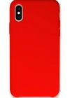 Newface iPhone XS Max Kılıf Lansman Legant Silikon - Kırmızı