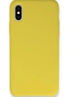 Newface iPhone XS Max Kılıf Lansman Legant Silikon - Sarı