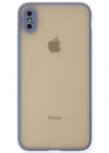 Newface iPhone XS Max Kılıf Montreal Silikon Kapak - Gri