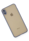 Newface iPhone XS Max Kılıf Montreal Silikon Kapak - Gri