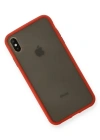 Newface iPhone XS Max Kılıf Montreal Silikon Kapak - Kırmızı