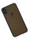 Newface iPhone XS Max Kılıf Montreal Silikon Kapak - Lacivert