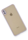 Newface iPhone XS Max Kılıf Montreal Silikon Kapak - Mor