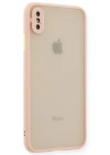 Newface iPhone XS Max Kılıf Montreal Silikon Kapak - Pembe
