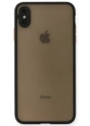 Newface iPhone XS Max Kılıf Montreal Silikon Kapak - Siyah