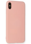 Newface iPhone XS Max Kılıf Nano içi Kadife Silikon - Pembe
