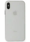 Newface iPhone XS Max Kılıf PP Ultra İnce Kapak - Beyaz