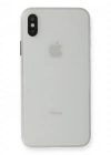 Newface iPhone XS Max Kılıf PP Ultra İnce Kapak - Beyaz
