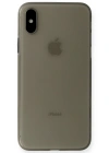 Newface iPhone XS Max Kılıf PP Ultra İnce Kapak - Gri