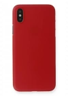 Newface iPhone XS Max Kılıf PP Ultra İnce Kapak - Kırmızı