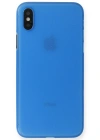 Newface iPhone XS Max Kılıf PP Ultra İnce Kapak - Mavi