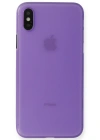 Newface iPhone XS Max Kılıf PP Ultra İnce Kapak - Mor