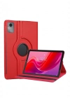 Newface Lenovo Tab M11 TB330FU 360 Tablet Deri Kılıf - Kırmızı