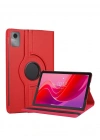 Newface Lenovo Tab M11 TB330FU 360 Tablet Deri Kılıf - Kırmızı