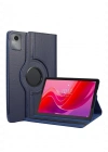 Newface Lenovo Tab M11 TB330FU 360 Tablet Deri Kılıf - Lacivert