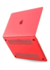 Newface Macbook Pro 13 2020 Macbook Buzlu Kapak - Kırmızı