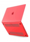 Newface Macbook Pro 13 2020 Macbook Buzlu Kapak - Kırmızı