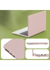 Newface Macbook Pro 14 2021 Macbook Deri Kapak - Pembe
