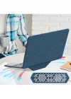 Newface Macbook Pro 16 2021 Macbook Kumaş Kapak - Lacivert
