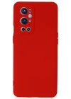 Newface One Plus 9 Pro Kılıf Nano içi Kadife Silikon - Kırmızı