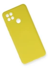 Newface Oppo A15 Kılıf Nano içi Kadife Silikon - Sarı