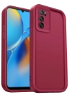 Newface Oppo A16 Kılıf Viera Silikon - Bordo