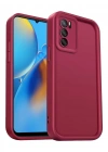 Newface Oppo A16 Kılıf Viera Silikon - Bordo