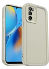 Newface Oppo A16 Kılıf Viera Silikon - Krem